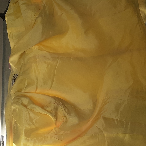 "Ann Tjian" for KENAR Pastel Yellow Crop Blazer size 10 Jacket Cocktail career - Picture 11 of 13